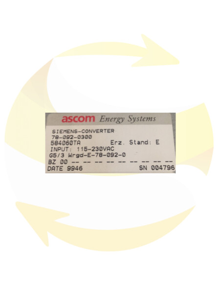 78-092-0300 - Power Supply - SIEMENS