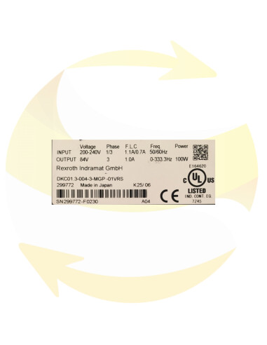 DKC01.3-004-3-MGP-01VRS - Ecodrive Controller - INDRAMAT
