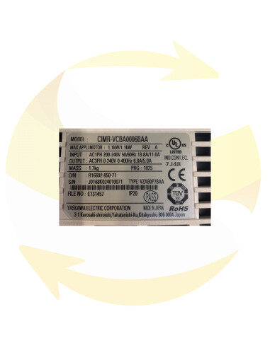 CIMR-VCBA0006BAA - Drive Speed Controller- YASKAWA