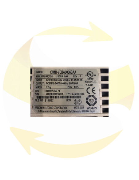 CIMR-VCBA0006BAA - Variateur de vitesse - YASKAWA