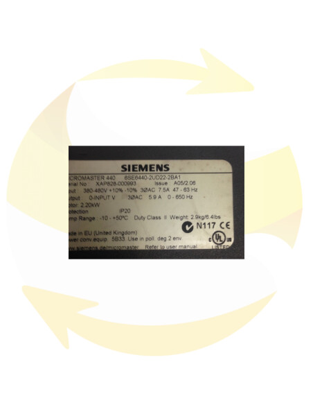 6SE6440-2UD22-2BA1 - Variateur - SIEMENS