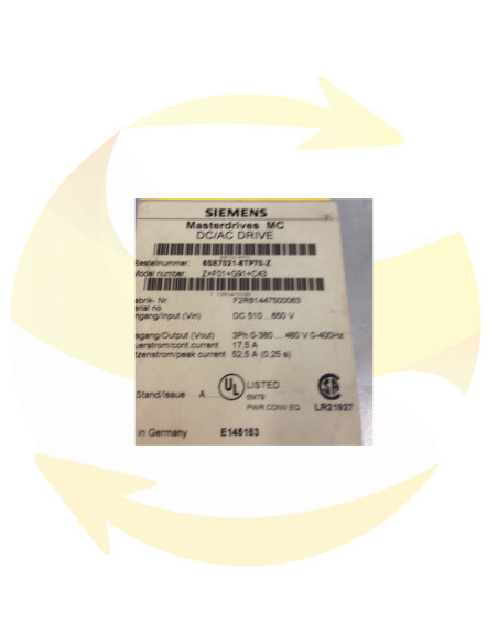 6SE7021-8TP70 - Inverter - SIEMENS